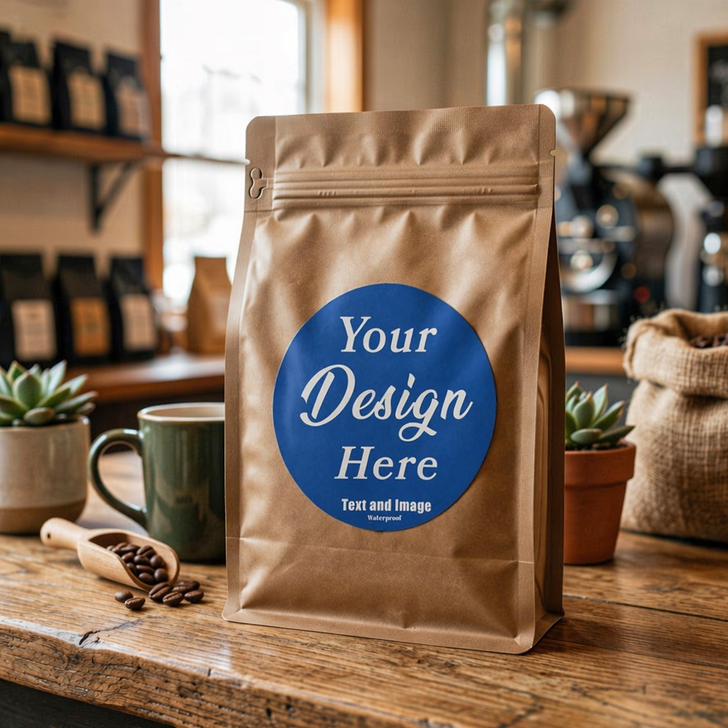 Custom Business Label Stickers – Personalized Name & Logo Labels for Small Business Packaging, Wedding & Product Branding